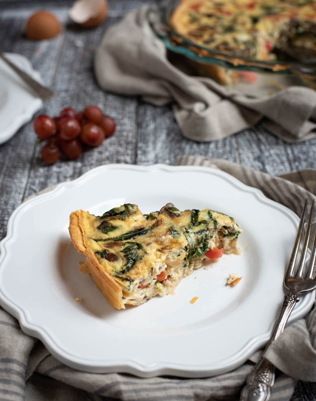 Easy Veggie Quiche Feasting not Fasting