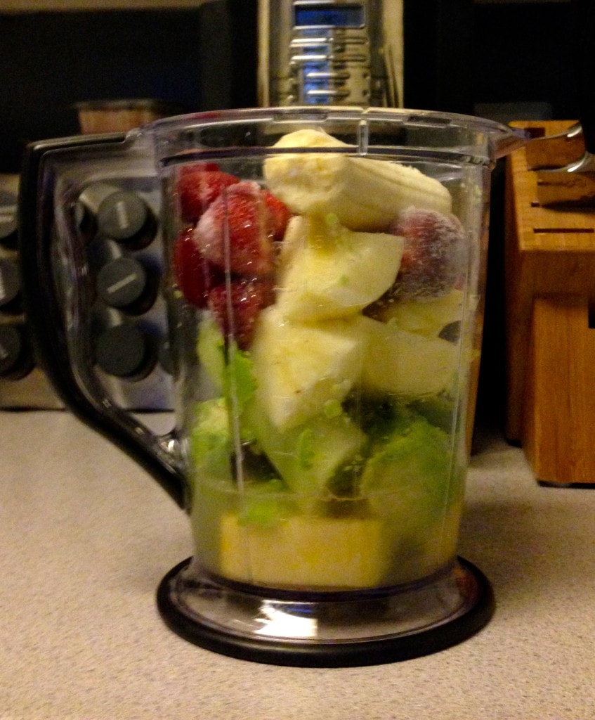 Smoothie with Avocado and Cucumber - ingredients