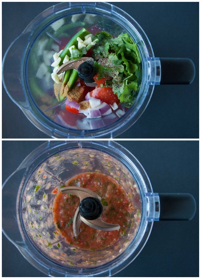 Fresh Blender Salsa - Feasting not Fasting