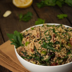Light and tasty quinoa salad that is vegan, easy to make, highly customizable, and chalk full of vitamins!