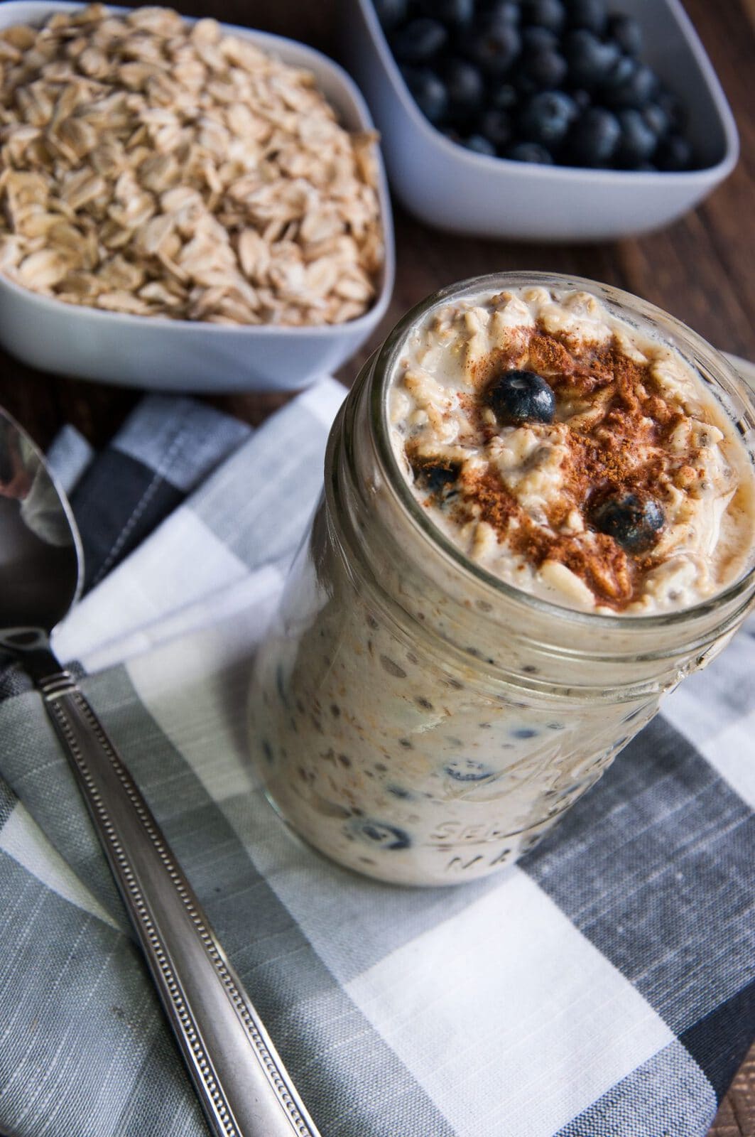 Blueberry and Cream Overnight Oats