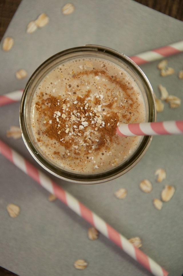 Creamy, delicious vegan banana almond milk smoothie is nutritious and loaded with fiber but tastes like a decadent desert!