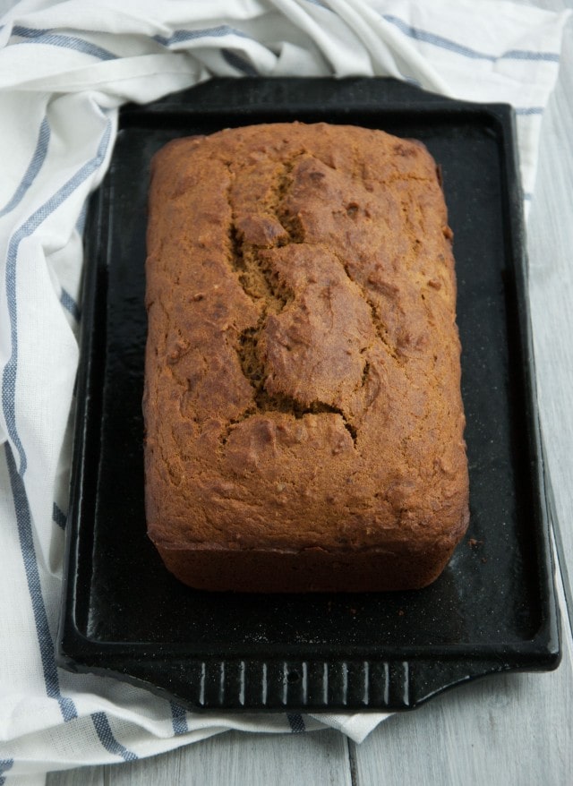 This healthy pumpkin bread is made with 100% whole wheat flour and other wholesome ingredients, leaving room for topping with a zesty orange decadent glaze. 