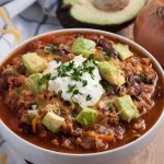 Turkey chili packed with veggies, protein, and flavor is the perfect light yet hearty recipe for cold winter nights. - Feasting Not Fasting
