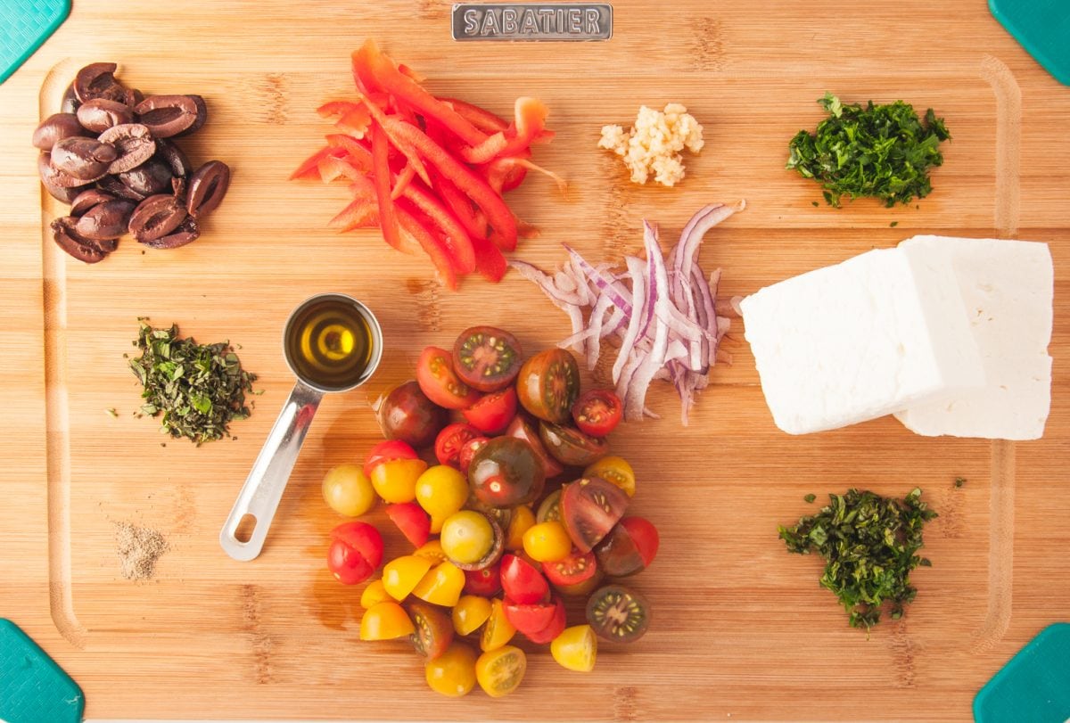 ingredients for baked feta recipe