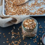 Easy base granola recipe that can be tweaked to fit your preferences with dried fruit, nuts, and even chocolate.