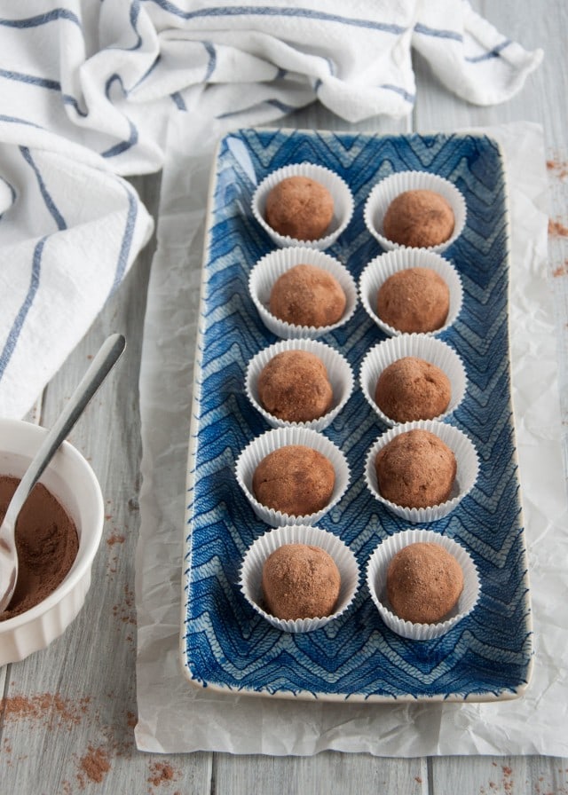 Creamy chocolate truffles are made healthier with a secret ingredient - avocado! You can't taste it at all, but will reap all the health benefits.