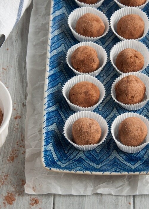 Creamy chocolate truffles are made healthier with a secret ingredient - avocado! You can't taste it at all, but will reap all the health benefits.