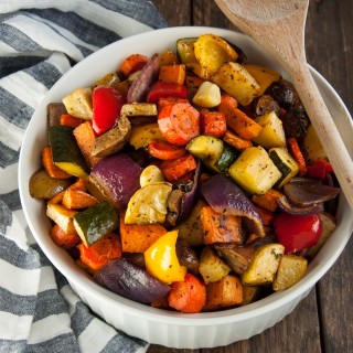 Balsamic roasted veggies are one of the easiest, tastiest, and healthiest way to get your vegetable servings.