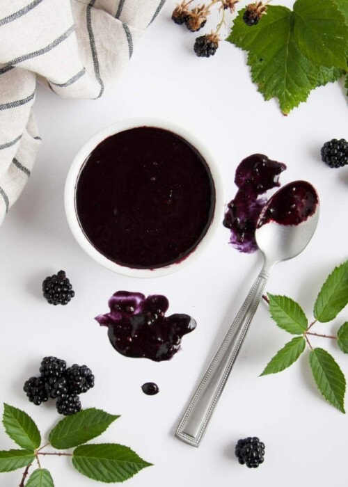 This tangy blackberry vinaigrette has just the right balance of sweet and savory to rock your tastebuds with a fresh new use for summertime blackberries.
