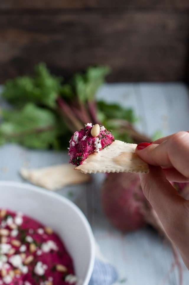 This beet hummus is as delicious as it is beautiful with its vibrant pink color, earthy flavor, and healthy as can be with over 7 grams of protein per serving. 