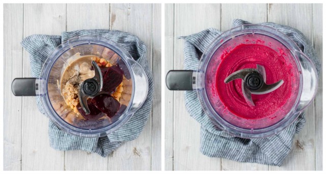 This beet hummus is as delicious as it is beautiful with its vibrant pink color, earthy flavor, and healthy as can be with over 7 grams of protein per serving. 