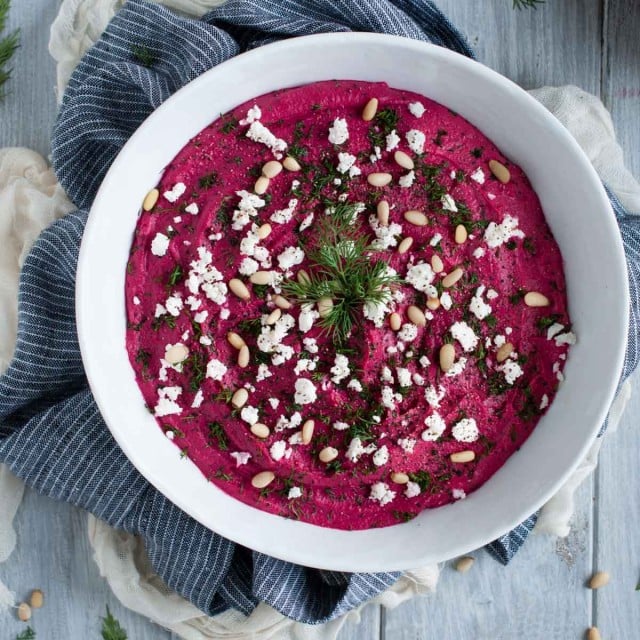 Roasted Beet Hummus Recipe-7