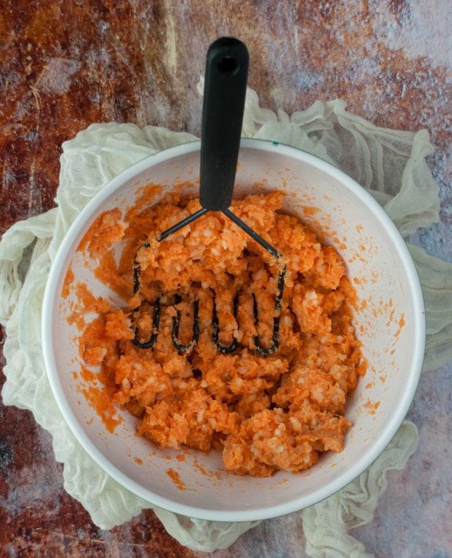 These brown rice sweet potato patties are enhanced by a savory tahini dipping sauce that makes them a tasty and healthy appetizer, light meal, or snack.