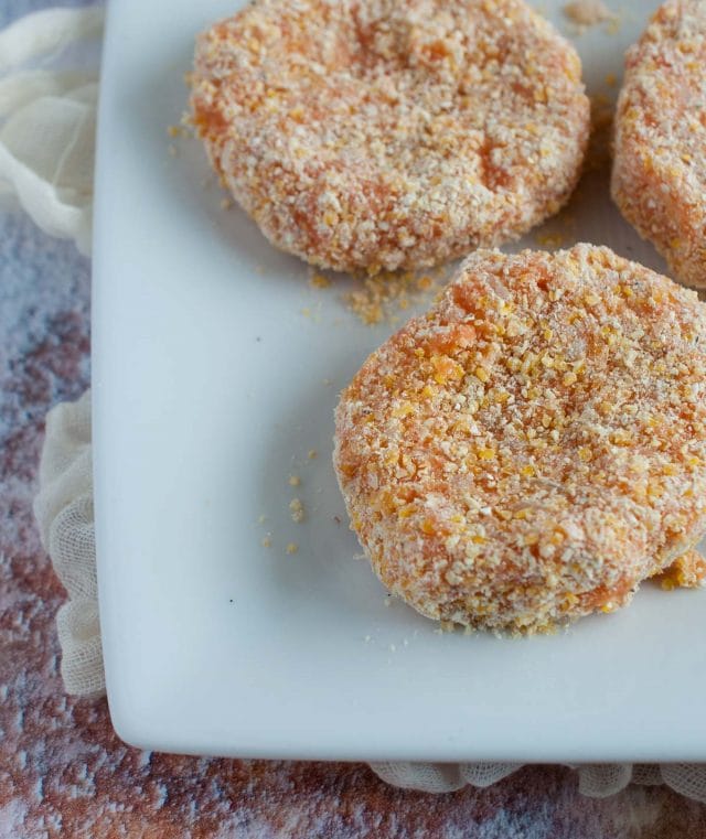 These brown rice sweet potato patties are enhanced by a savory tahini dipping sauce that makes them a tasty and healthy appetizer, light meal, or snack.