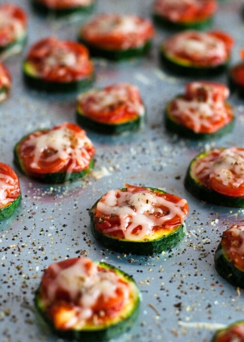 Zucchini pizza bites are the perfect snack for game day or any other time you need a healthy appetizer that is simple and easy to make, but full of flavor.