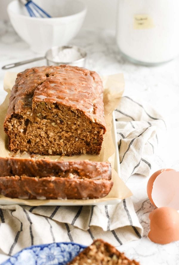 Coconut Banana Bread Whole Wheat and Healthy! Feasting not Fasting
