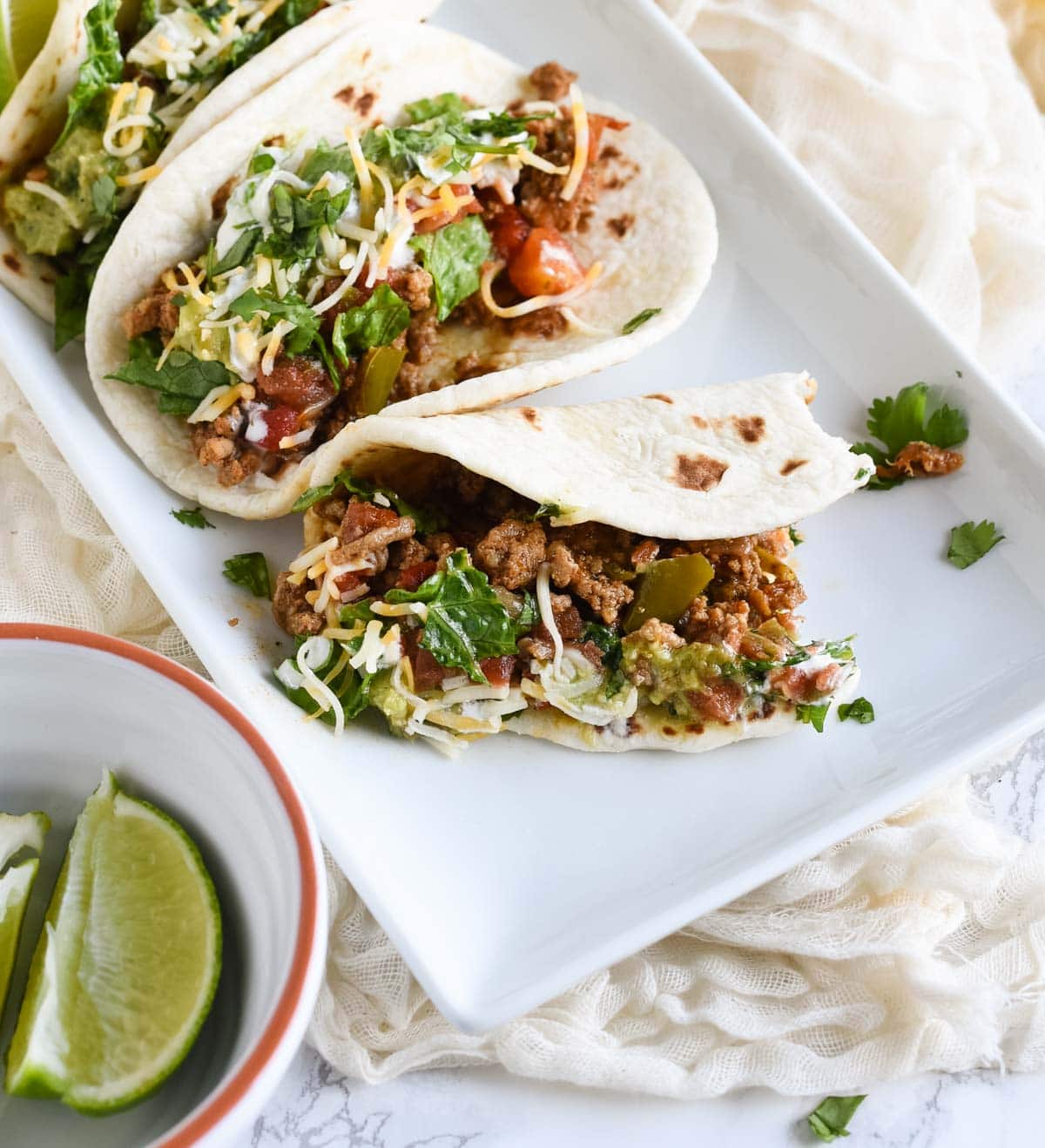 Healthy Turkey Tacos - Feasting not Fasting