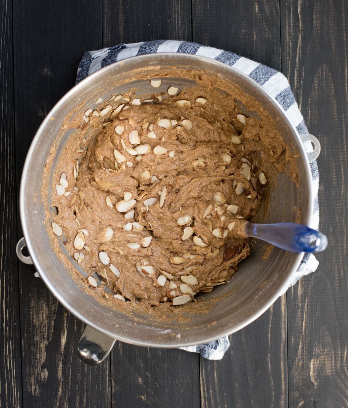 almond butter muffin batter