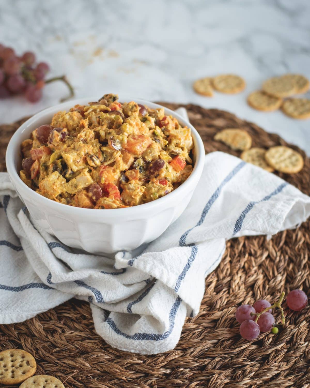 Curry Chicken Salad with Grapes Recipe