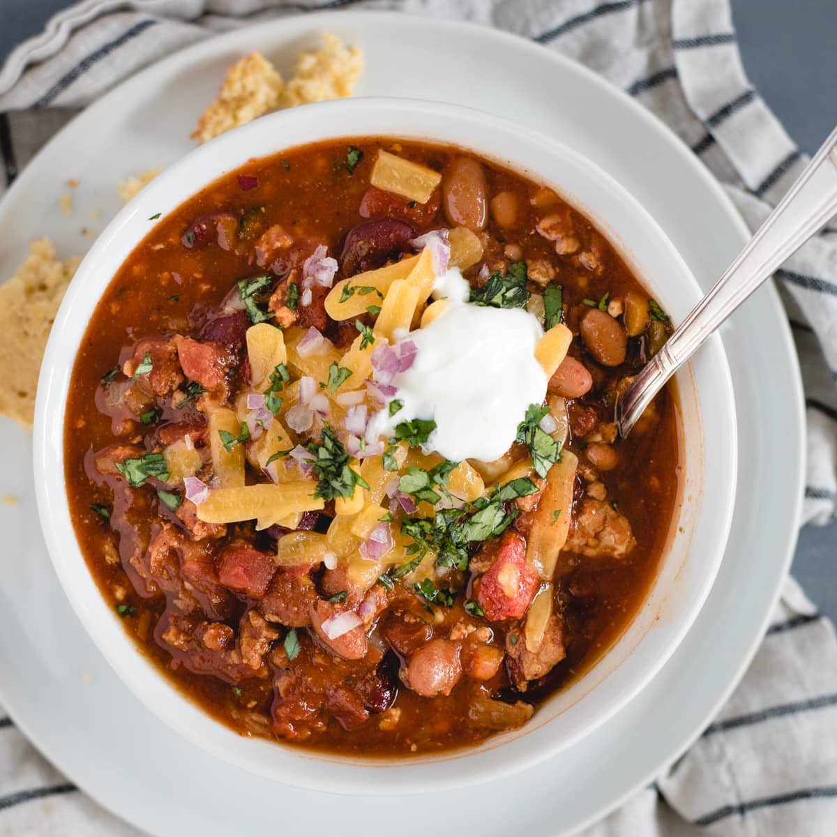Instant Pot Turkey Chili Feasting Not Fasting