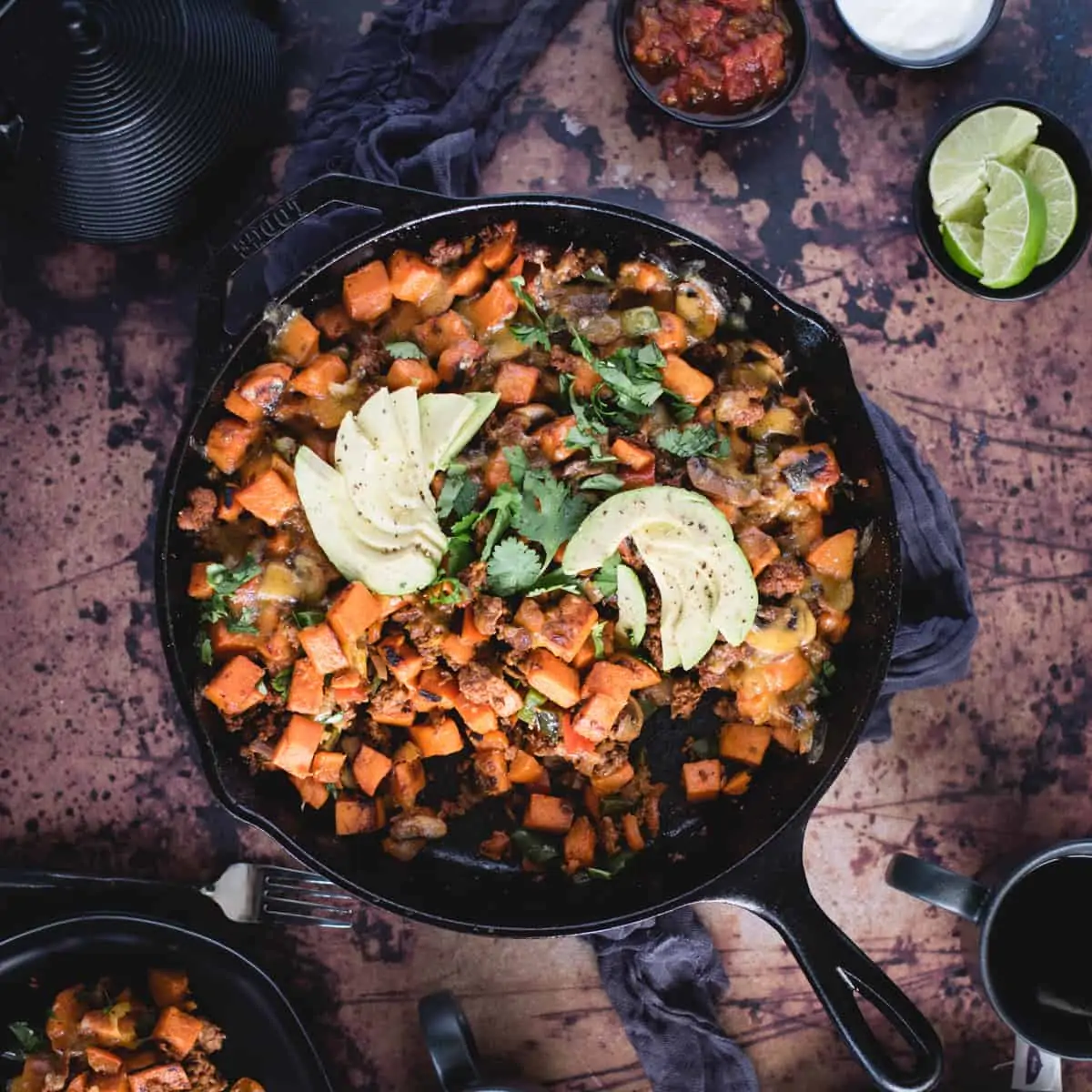 Chorizo Sweet Potato Skillet from Feasting Not Fasting