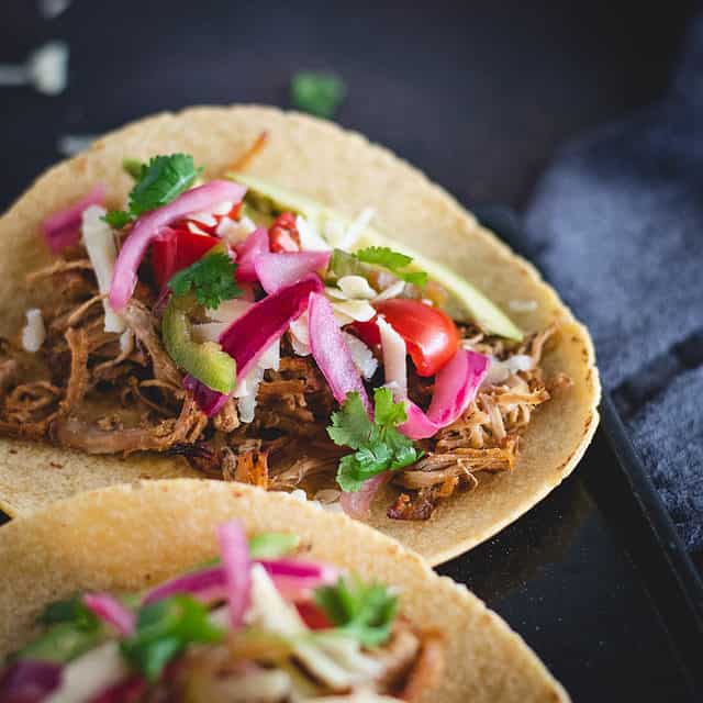 Pork Tenderloin Carnitas Tacos – Feasting not Fasting