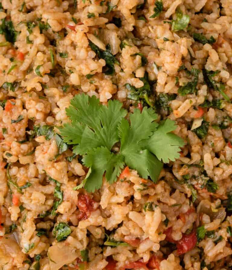 Chimichurri Rice (Trader Joe's Copycat Recipe) - Feasting not Fasting